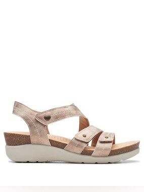 Clarks calene clara leather sandals size 8 - adjustable straps